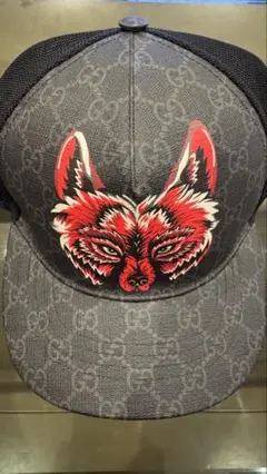 美品　GUCCI グッチ　レッドウルフ キャップ