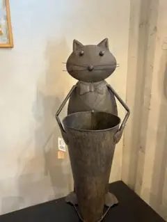 猫型金属製傘立て