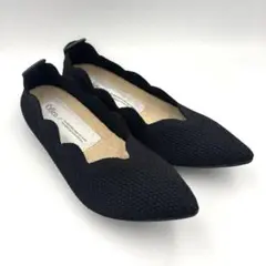 ✨美品✨オッフェン Offen メッシュ フラットシューズ 【25】ブラック