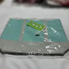 水色とグレーのメッシュトートバッグ