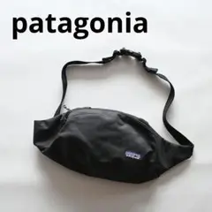 142★ patagonia ウエストポーチ ボディバッグ ブラック