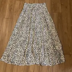 【定価1.8万円】ユナイテッドアローズ　ダルメシアン柄　ロングスカート　M