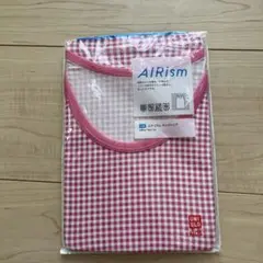 【新品】UNIQLO AIRism タンクトップ 120cm ピンクチェック