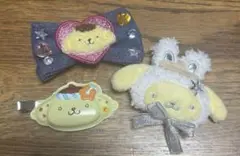 新品未使用☆サンリオ☆シークレット☆ヘアクリップ☆ポムポムプリン☆3個セット