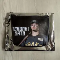 阪神タイガース　ブラックダイナマイト　ミニポーチ　佐藤輝明　サトテル