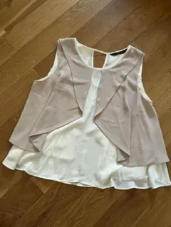 ZARA BASIC ノースリーブ フレアトップス Sサイズ