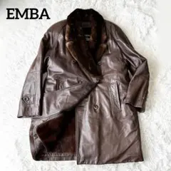 ◎超高級◎EMBA スペインラムレザー ミンクライナー 3way チェスター