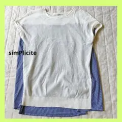 【サンプルシテ】レディース ノースリーブカットソー 半袖 夏 シンプル 美品