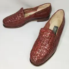 ■オシャレがもっと楽しくなる一足|ほぼ未使用|バリー|22.5㎝相当|茶|951