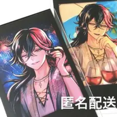 【匿名配送】ルカス★夏の思い出チェキ風カード2枚★ノーマル★あくねこ