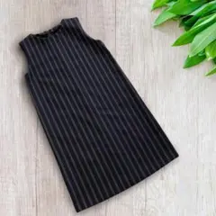 アパートバイローリーズ ワンピース 膝丈 厚手 ストライプ 秋冬春