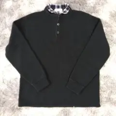 美品✨【LiNdSTÖRM】裏起毛トレーナー (M) レイヤード風 混綿 日本製