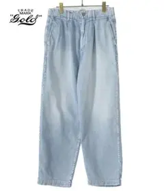 GOLD 11.5oz. DENIM WIDE TROUSERS AGED M
