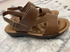 【新品未使用タグ付き】コンフォートサンダル ブラウン Mサイズ