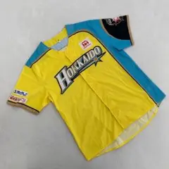 北海道日本ハムファイターズ ユニフォーム フリーサイズ 黄色 水色 半袖