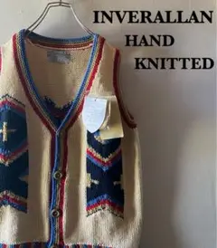 新品タグ付き 英国製 INVERALLAN アラン ハンドニット ベスト