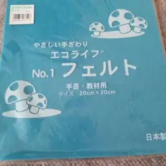 エコライフ フェルト 青 20cm x 20cm 10枚