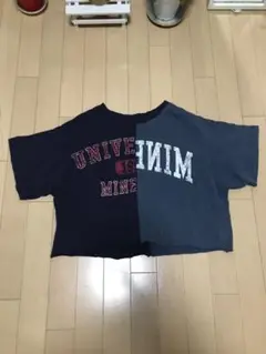 ユニバーシティスタイル カラーブロック 半袖Tシャツ