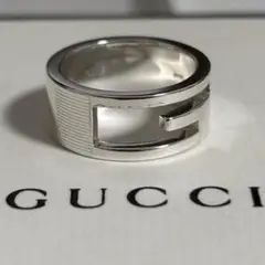GUCCI 新品同様品　カットアウトGリング　9号 刻印10 未使用