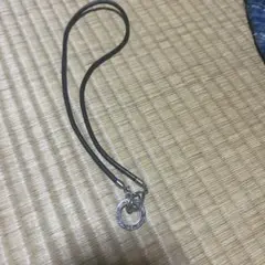 ブラックレザー メガネホルダー