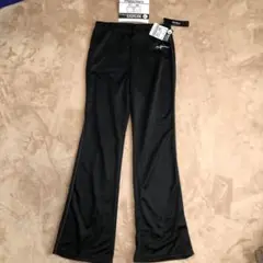 新品フィットネスパンツ エクササイズ パンツ ボトム 黒 灰色 M フィットネス