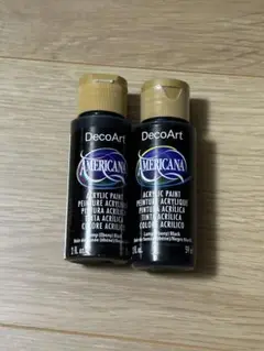 DecoArt Americana アクリル絵の具 エボニー・ブラック 2本