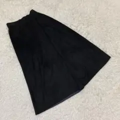 PUPULA ププラ　ガウチョパンツ　ワイドパンツ　ブラック　サイズ38