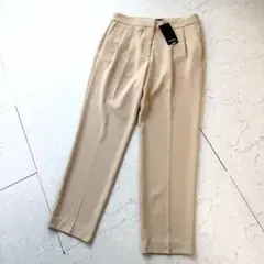 新品 デミクルスビームス 2タックセンタープレスTAPT 38 ベージュ タグ付