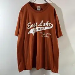 T-74 East Lake LIQUOR Tシャツ XL オレンジ