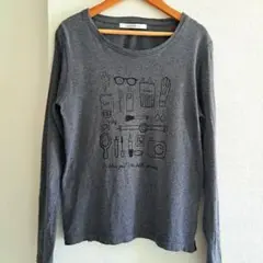 Lugnoncure グレー 長袖Tシャツ Мサイズ 綿100%