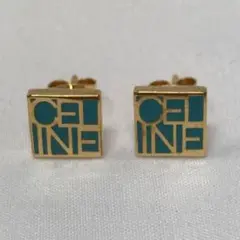#1693-1 セリーヌ ピアス ヴィンテージ スクエア