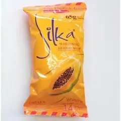 肌の美白効果 Silka パパイヤ 65g 1個 ゆうパケットポスト