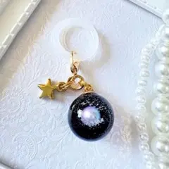 新作‼️宇宙玉のマーカー① アンブレラ　ペットボトル　レジン　傘　チャーム　目印