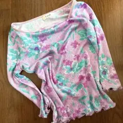 vintage 花柄トップスitimi shury ROSE 下北沢 cyan