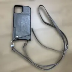 レザーショルダーストラップ付きスマホケース　アイフォン13用　BANDOLIER