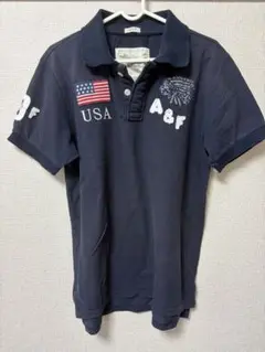 Abercrombie & Fitch 紺色　ポロシャツ