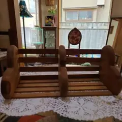 【木製】ミニ本棚 マガジンラック