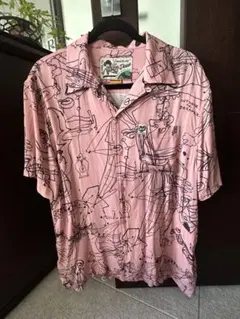 DEUS アロハシャツ ピンク