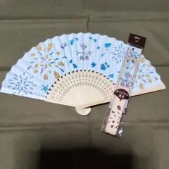 グリコ アーモンド効果 オリジナル扇子 2個セット