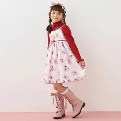 ❤試着のみ❤メゾピアノ　お部屋柄キャミワンピース　140