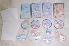 サンリオ　サマーミニカードセット　グリーティングカード　おすそ分け12枚