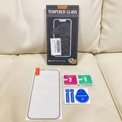 1枚❣️iPhone14 ガラスフィルム　黒枠　黒縁　液晶保護フィルム