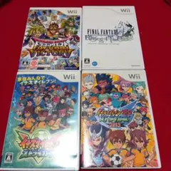 Wiiソフト4本セット：FFエコーズ・マリオ・イナズマ・DQ