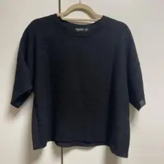 黒シアーTシャツ カットソー