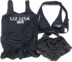 LIZ LISA ブラック水着セット 140cm　ショーツなし