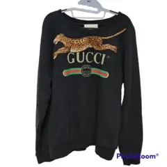 GUCCI スウェット タイガー 虎 パンサー 黒 S