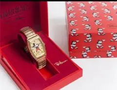 限定品 RonHerman Mickey ゴールド 腕時計 蛇腹ベルト