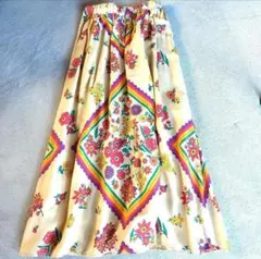 【美品✨】TITICACA チチカカ 花柄 ロングスカート マキシスカート