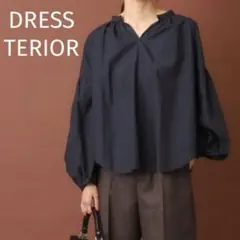 美品✨ドレステリア 定価2万 前後2way タックギャザー ブラウス ボリューム