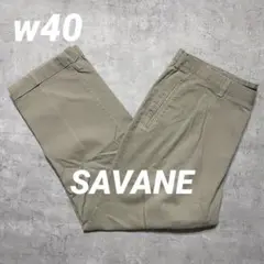 SAVANEツータックチノセンタープレスフェードダブル仕上げ40×30